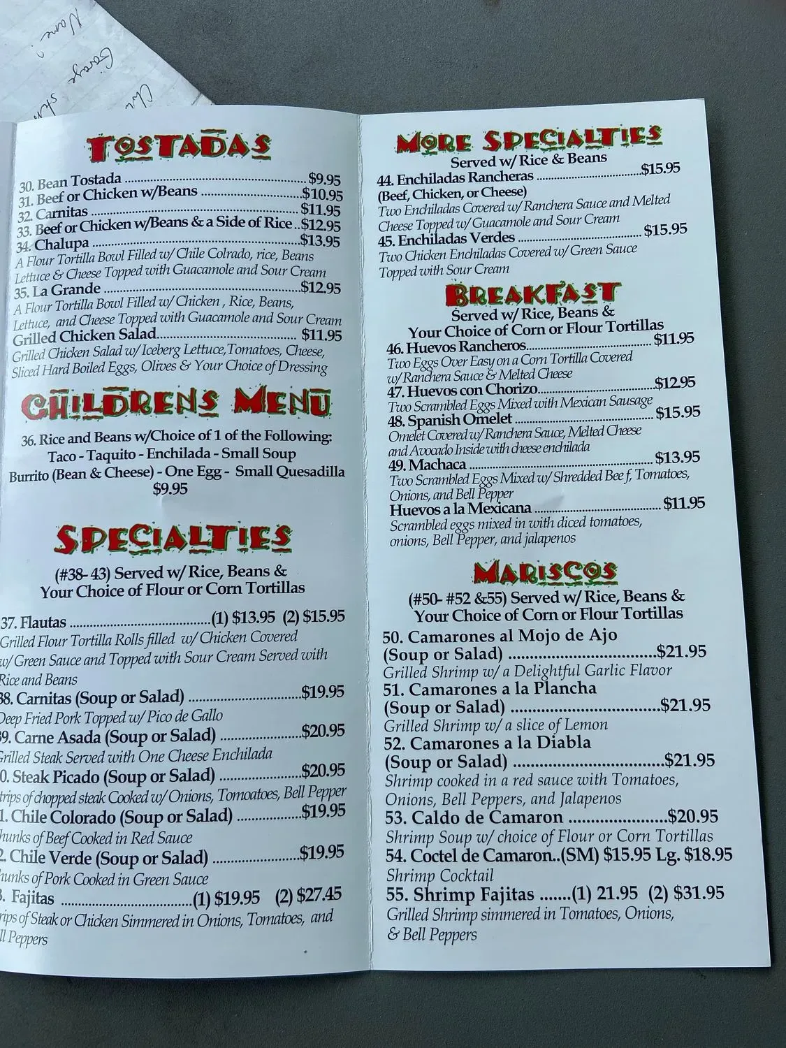 Menu 5