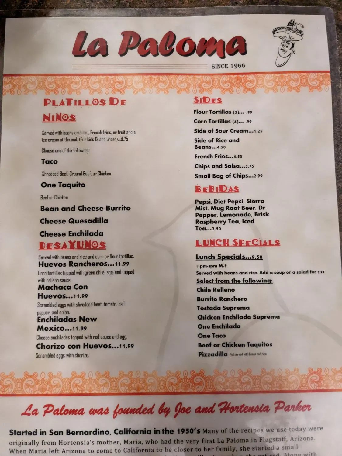 Menu 5