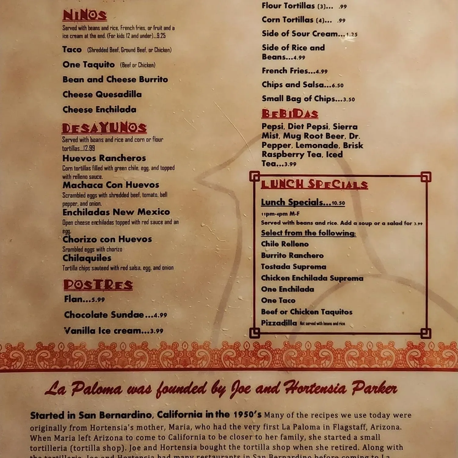 Menu 1