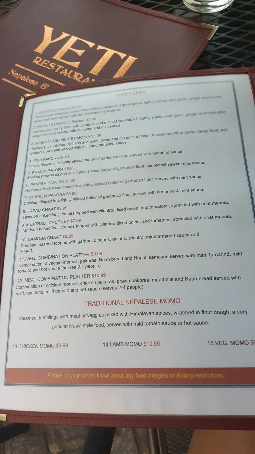 Menu 5