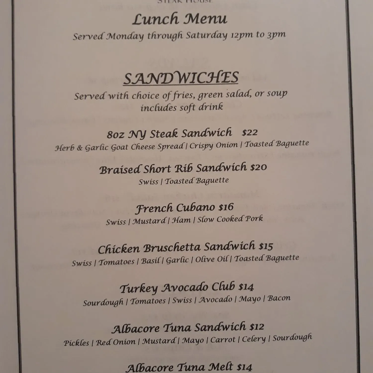 Menu 3