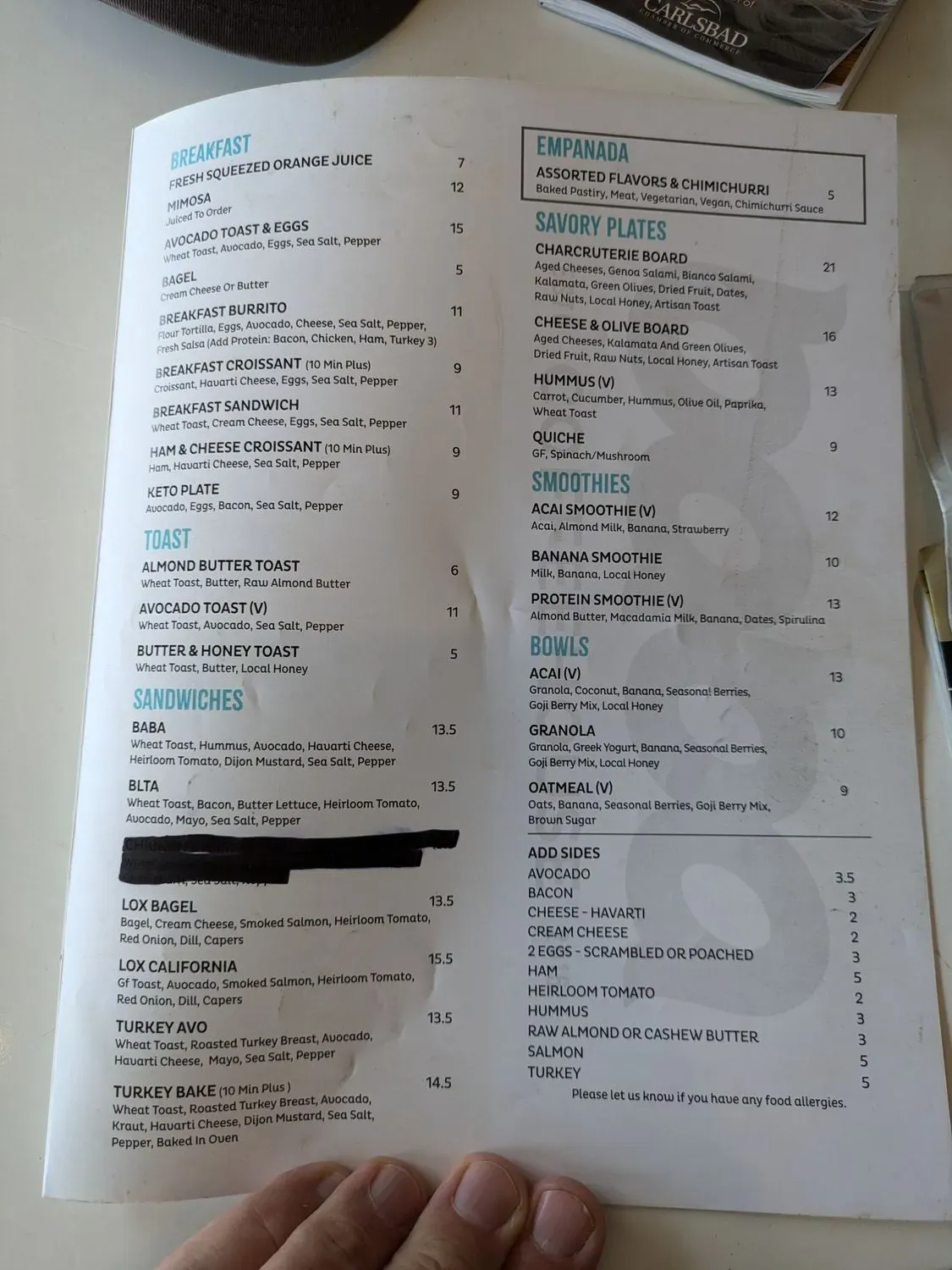 Menu 5