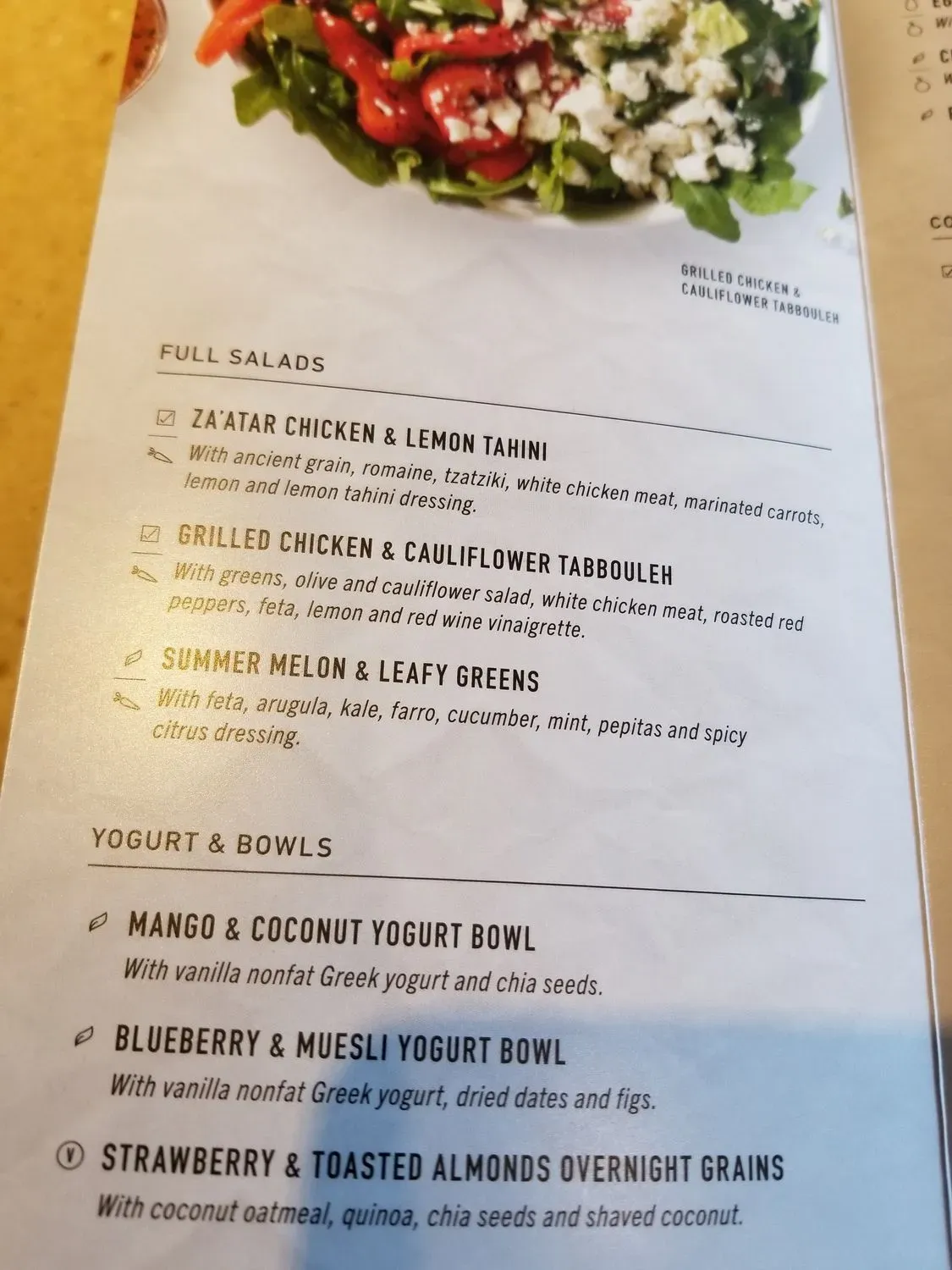 Menu 4