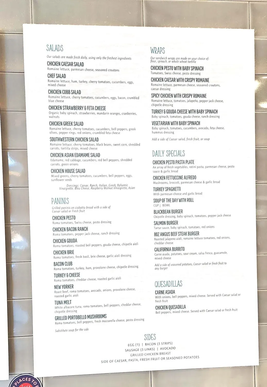 Menu 5