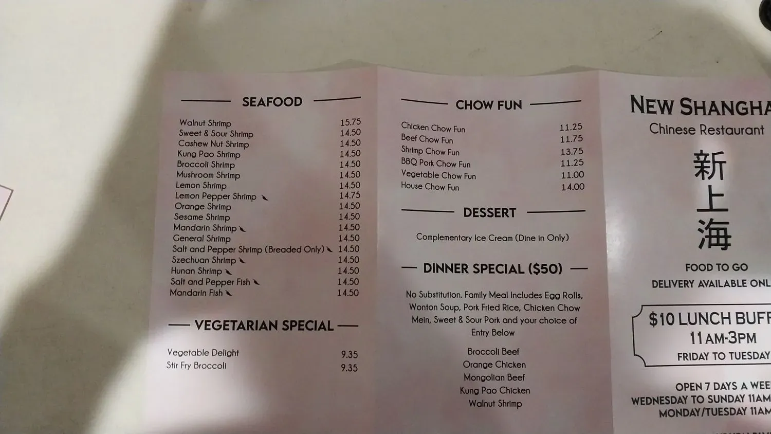 Menu 5