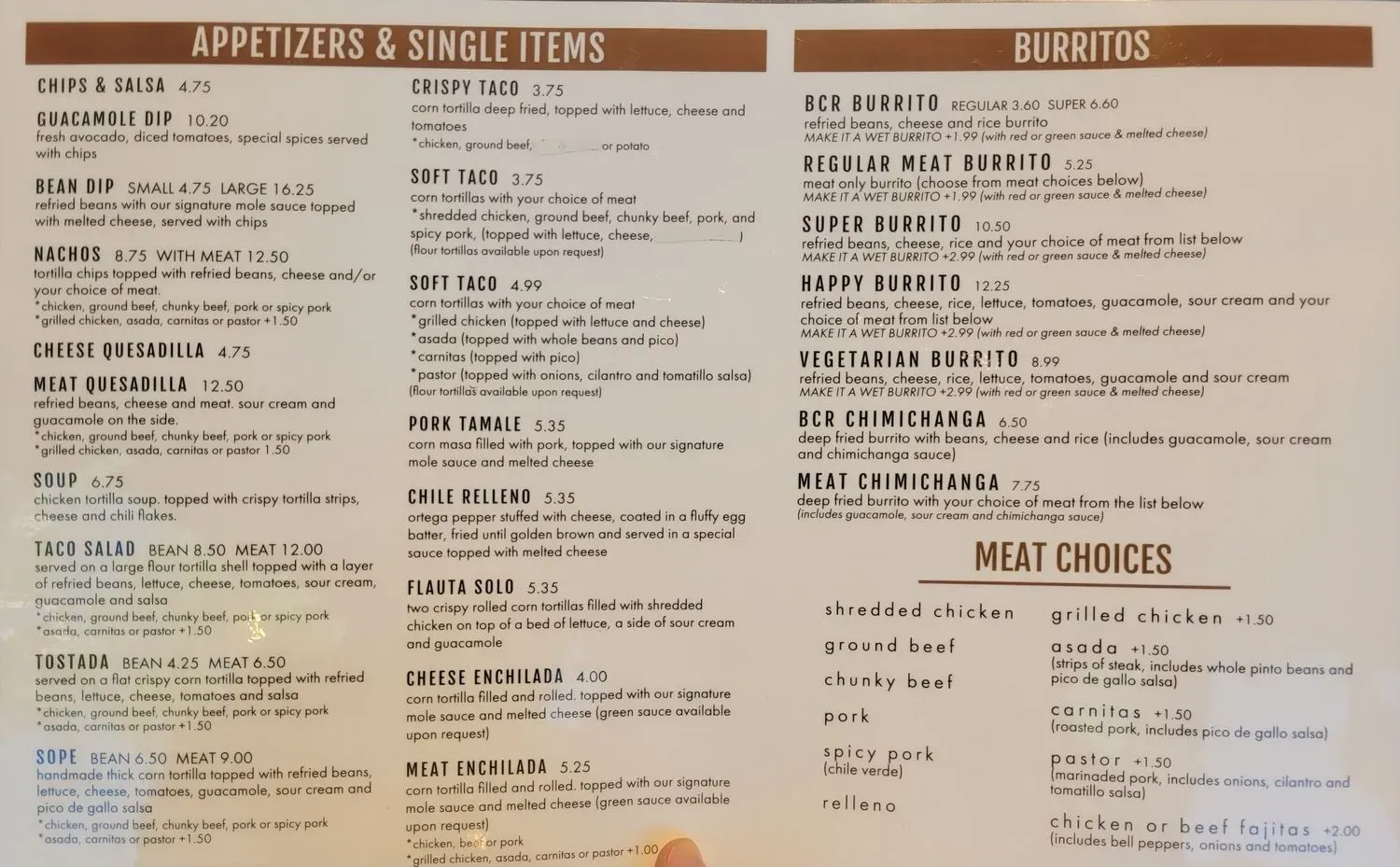 Menu 2