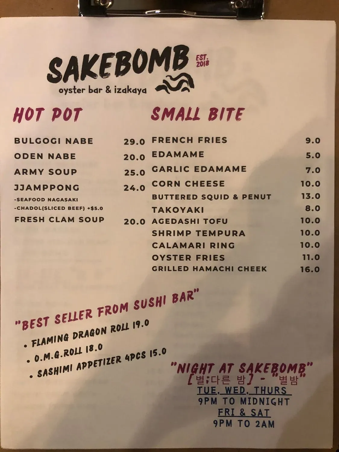 Menu 6