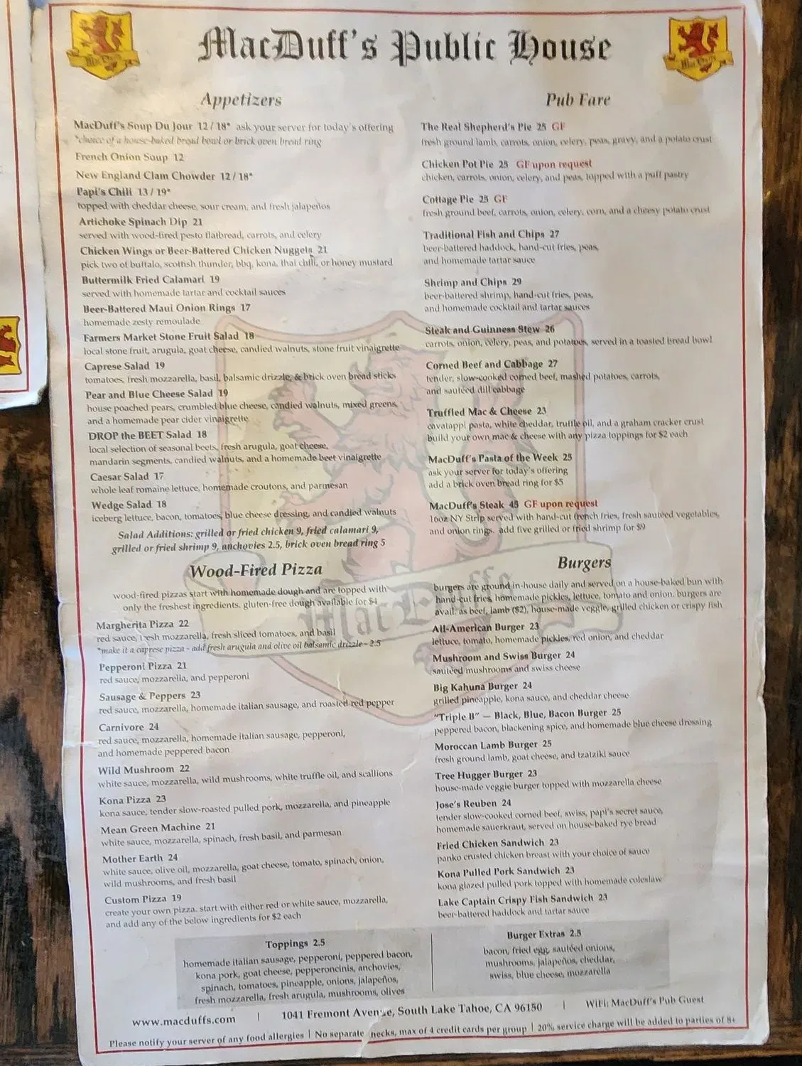 Menu 2