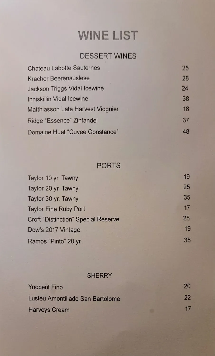 Menu 5