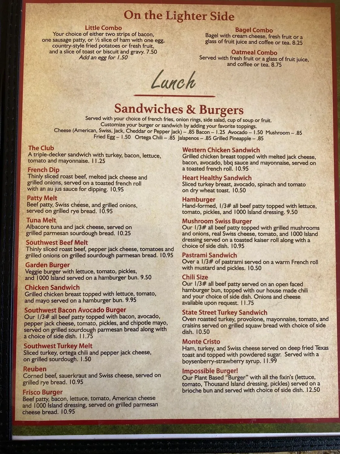 Menu 2