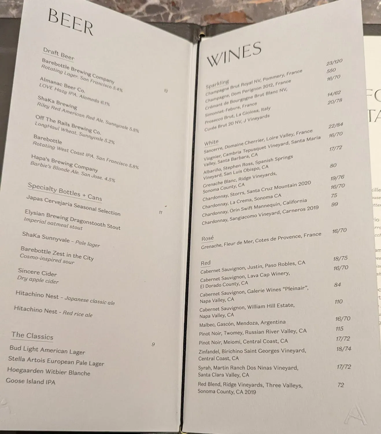 Menu 5