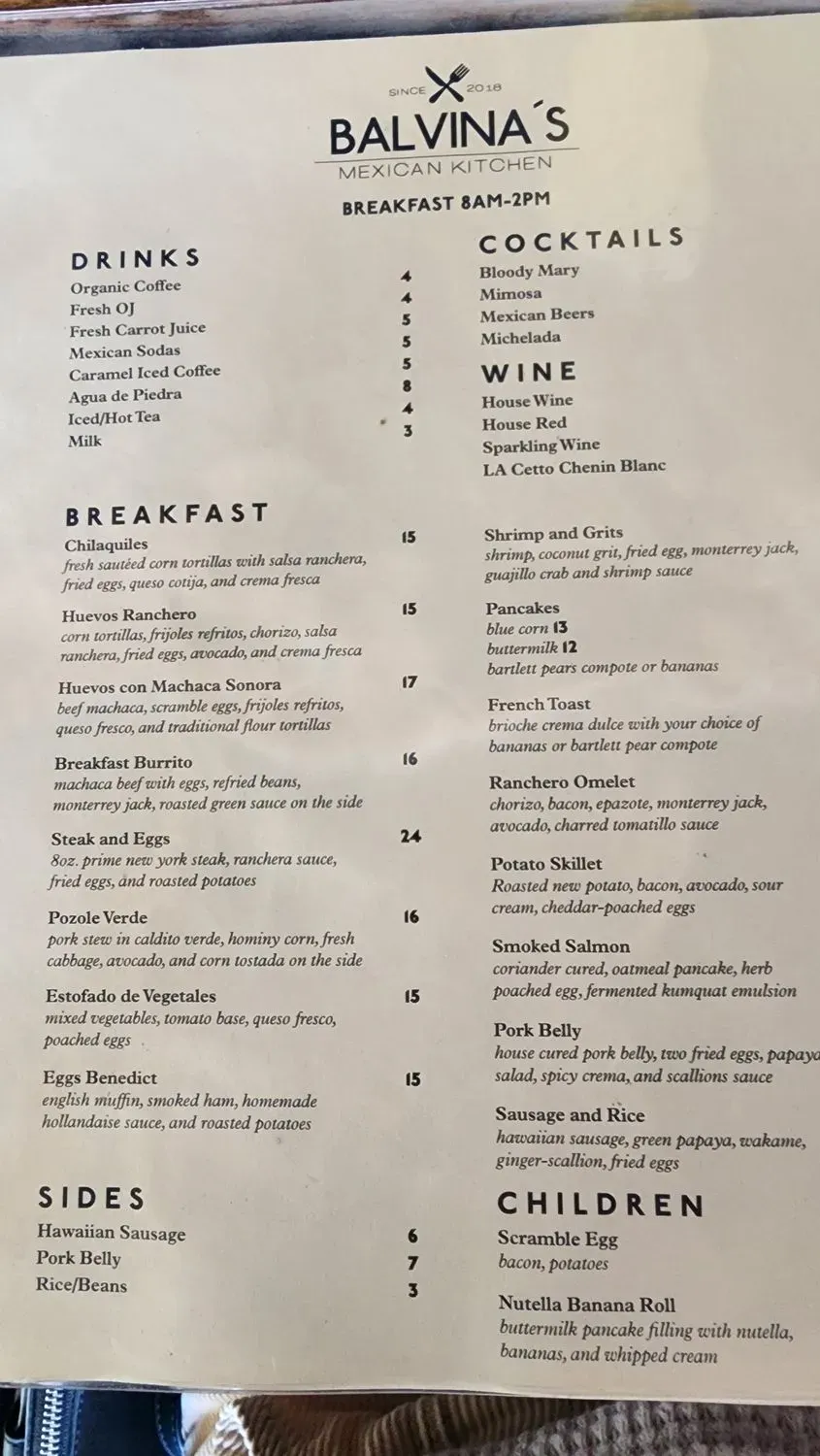 Menu 5