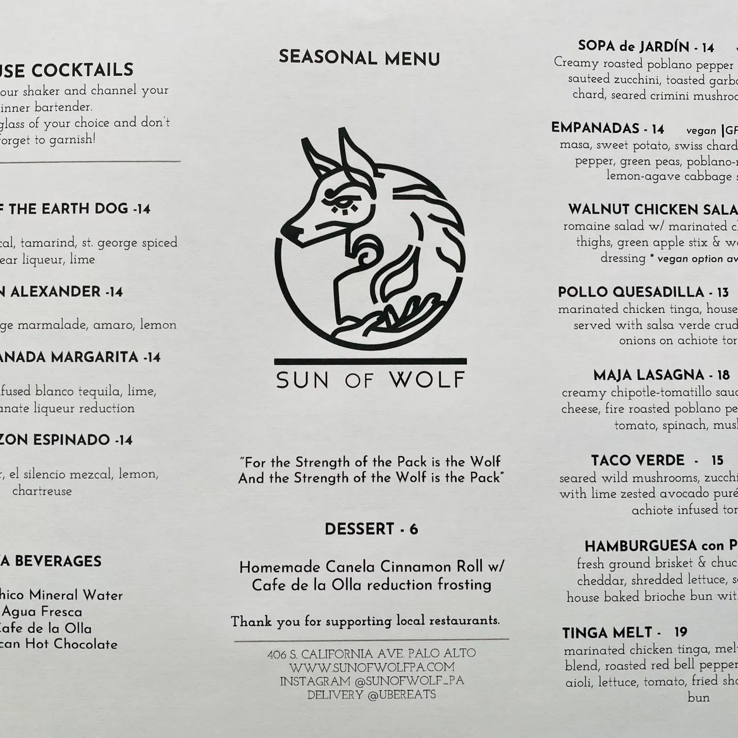 Menu 1