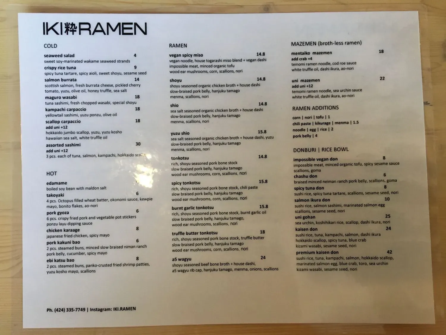 Menu 3