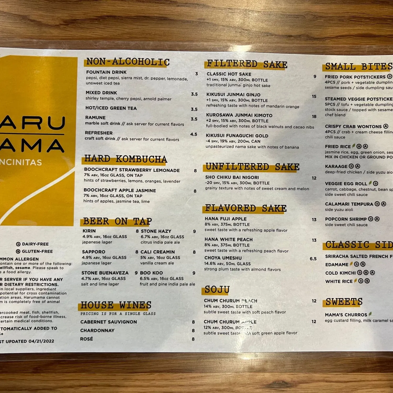 Menu 1