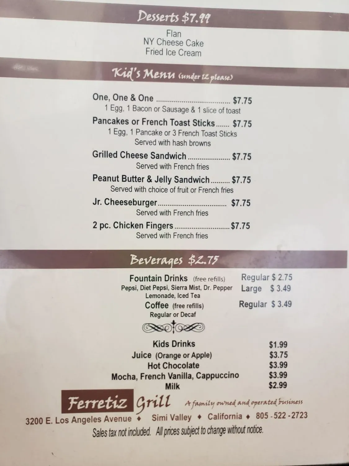 Menu 2