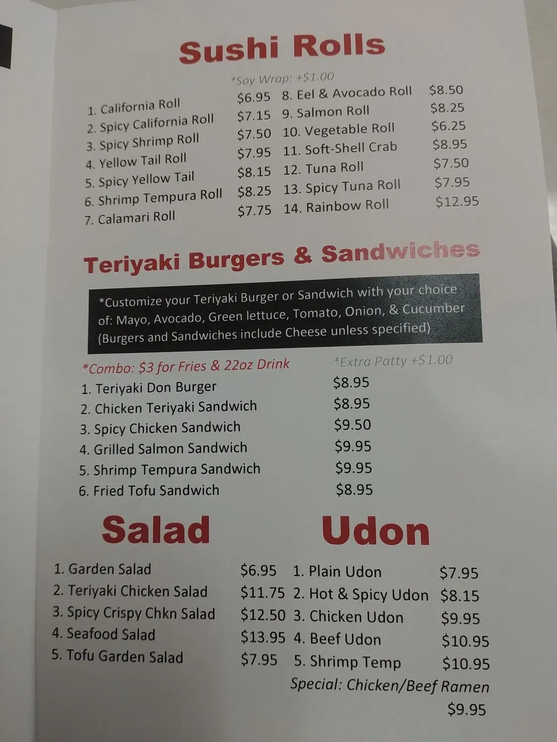 Menu 1