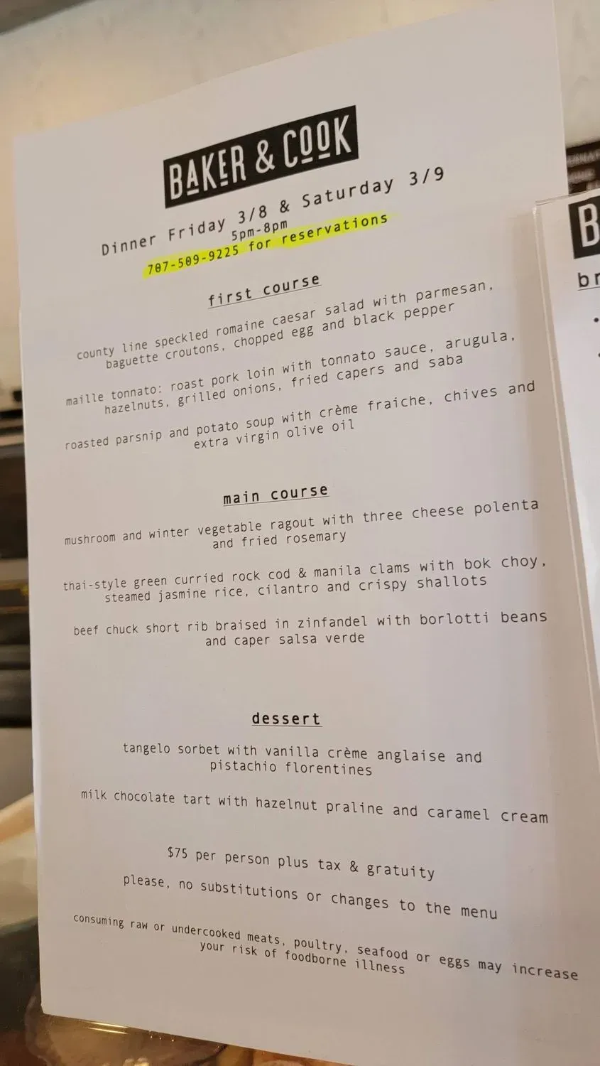 Menu 2