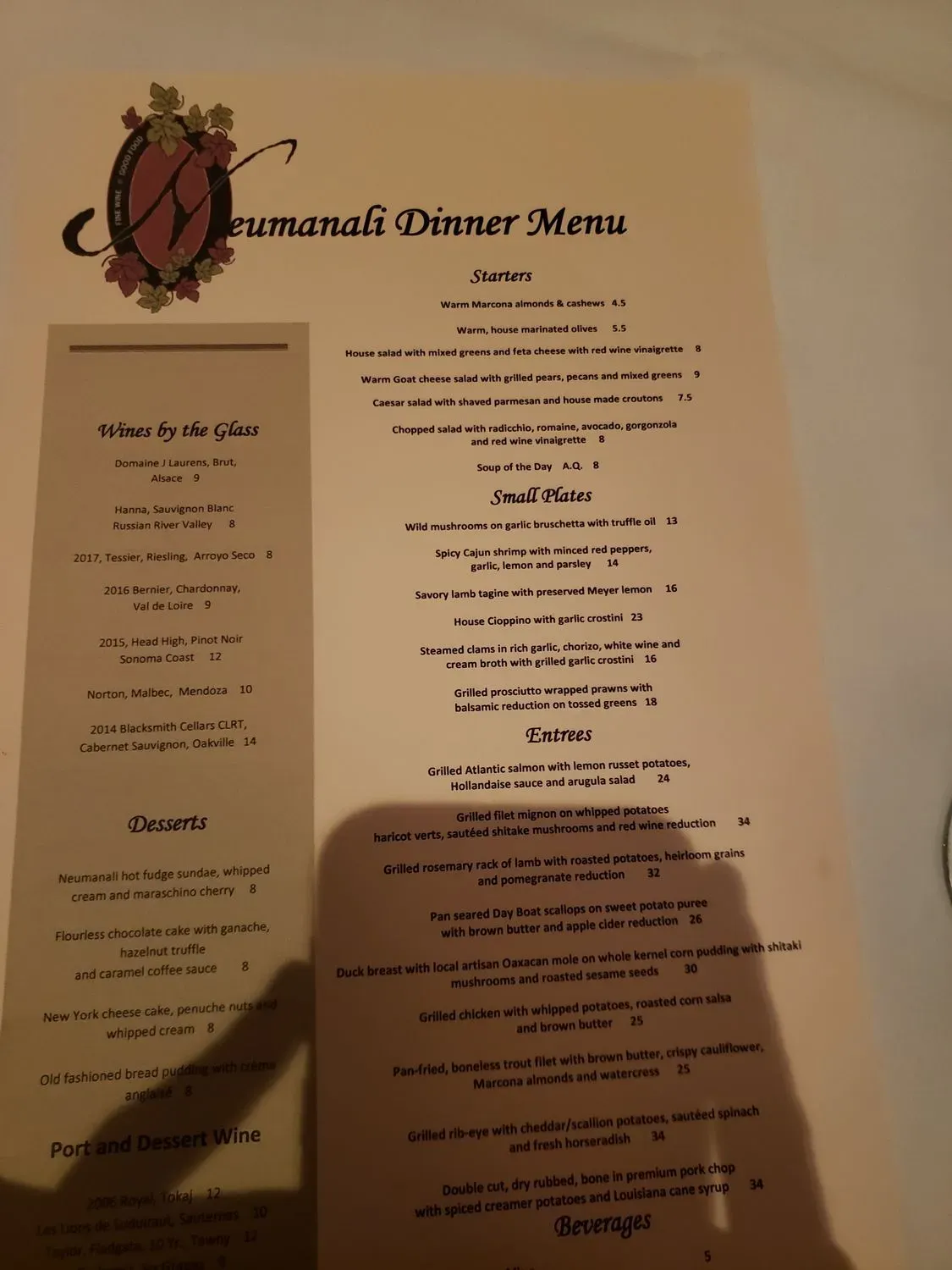 Menu 5