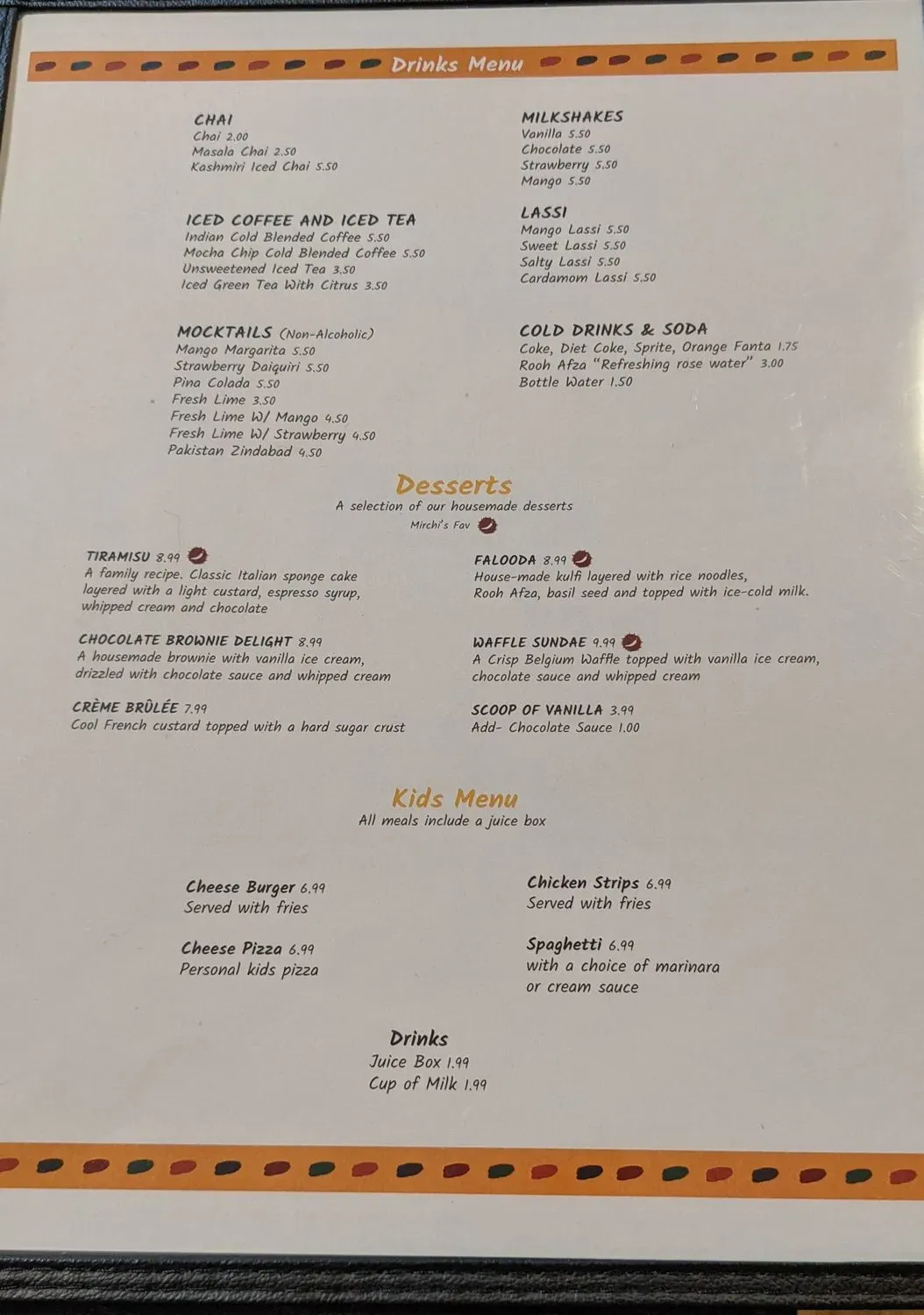 Menu 2