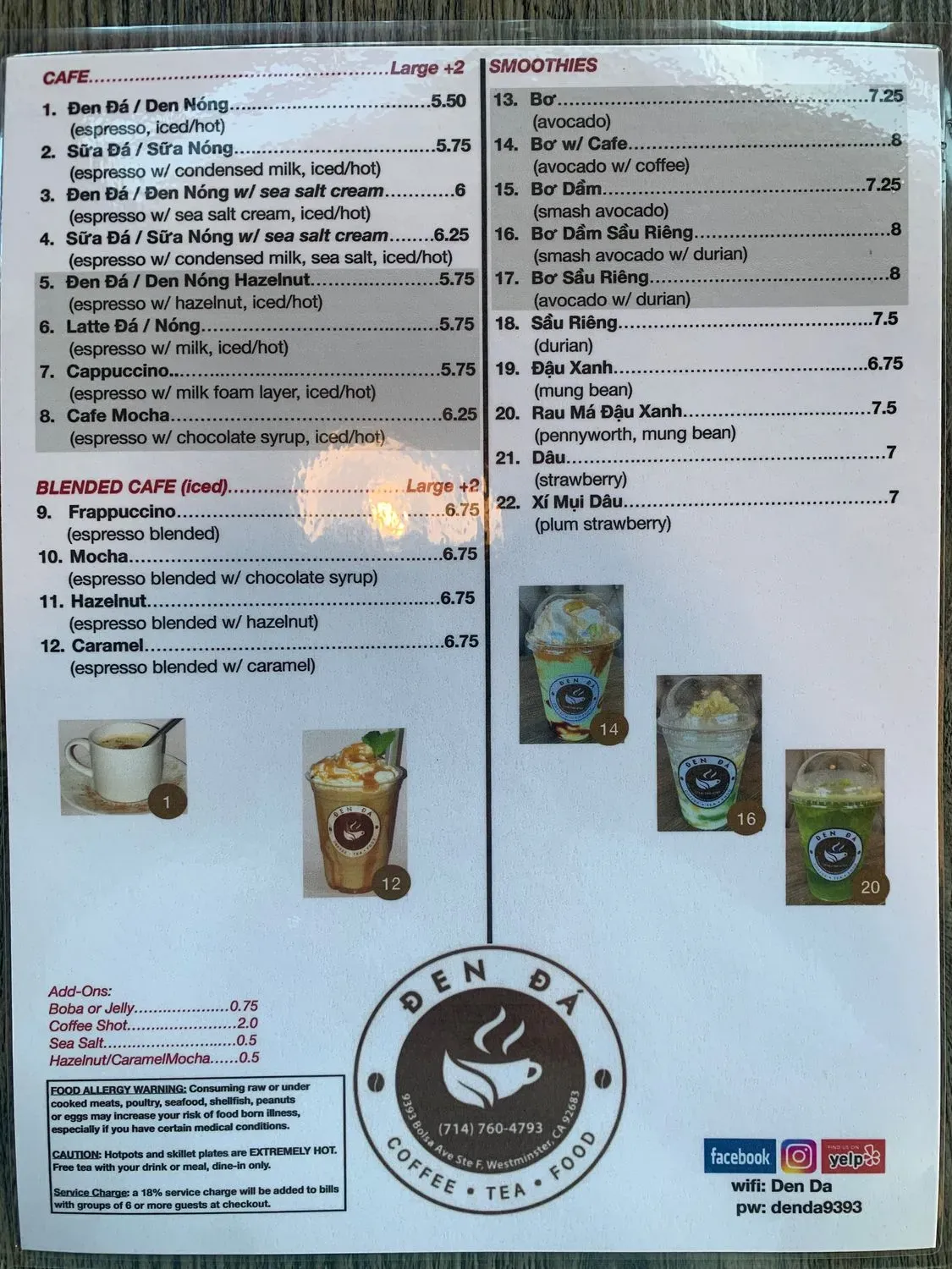 Menu 5