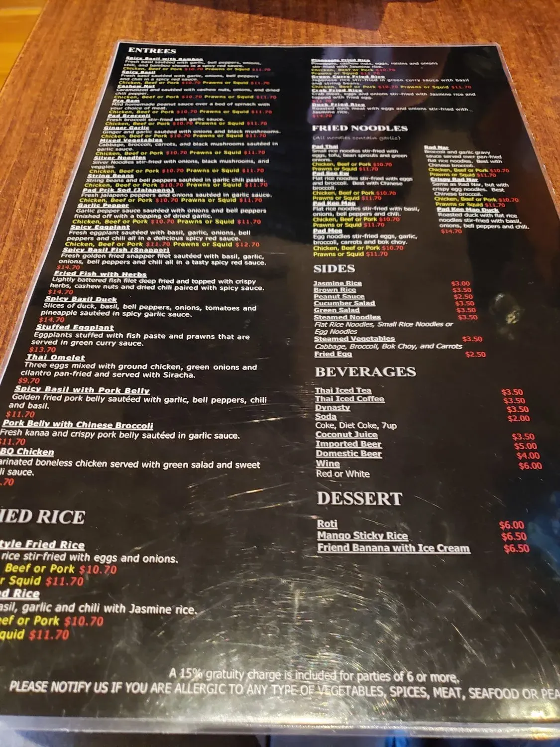 Menu 6