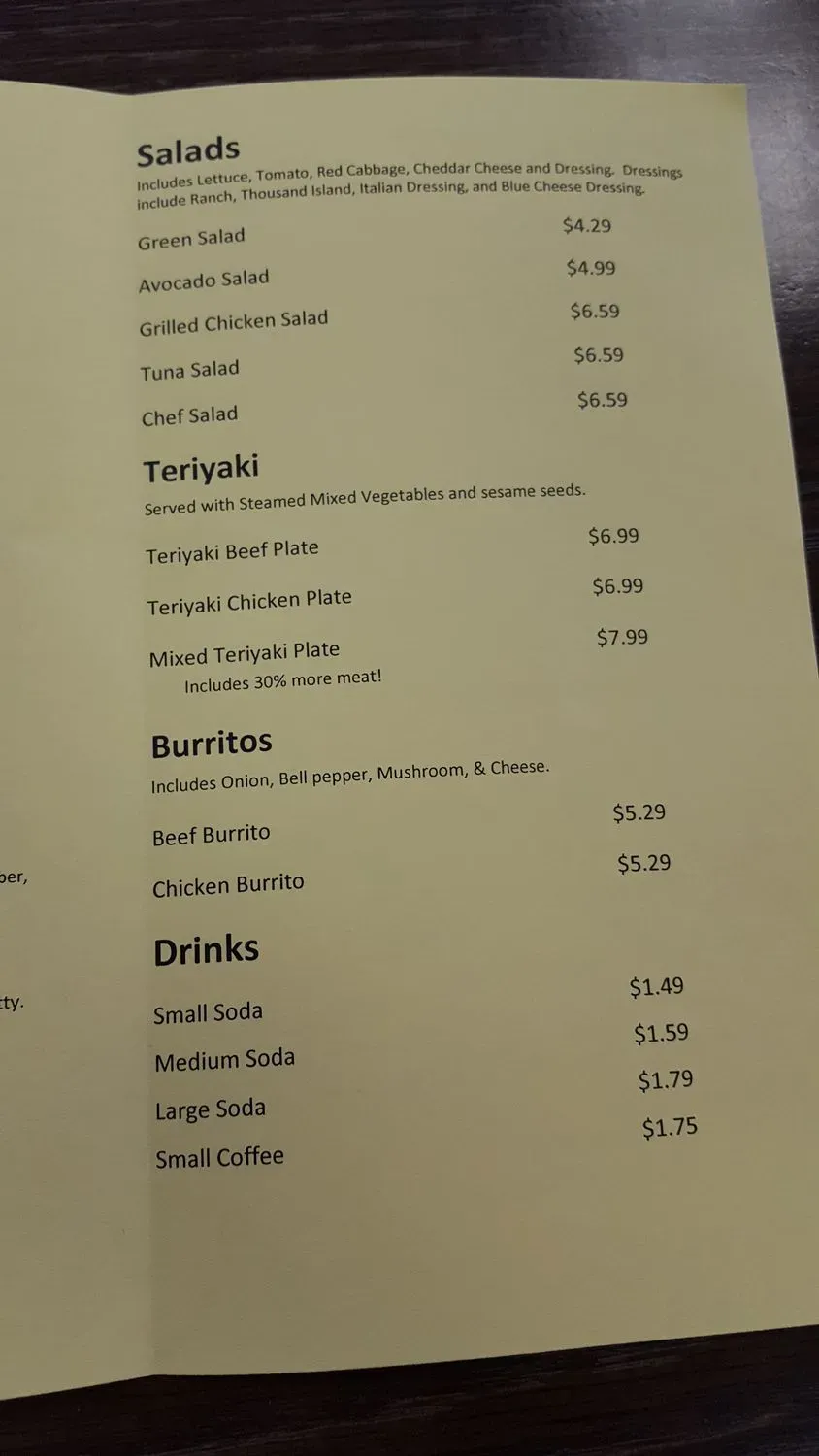 Menu 6