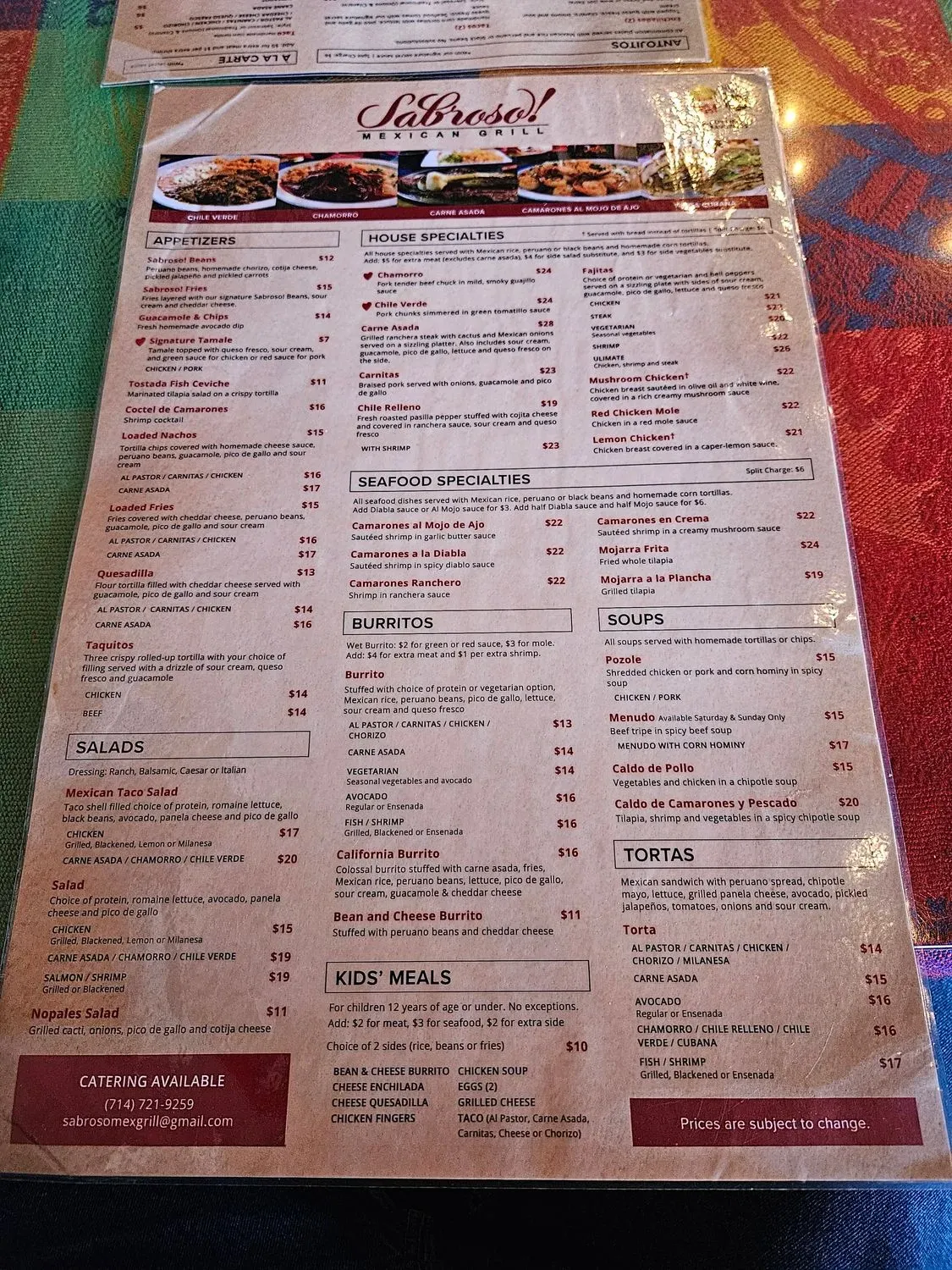 Menu 2