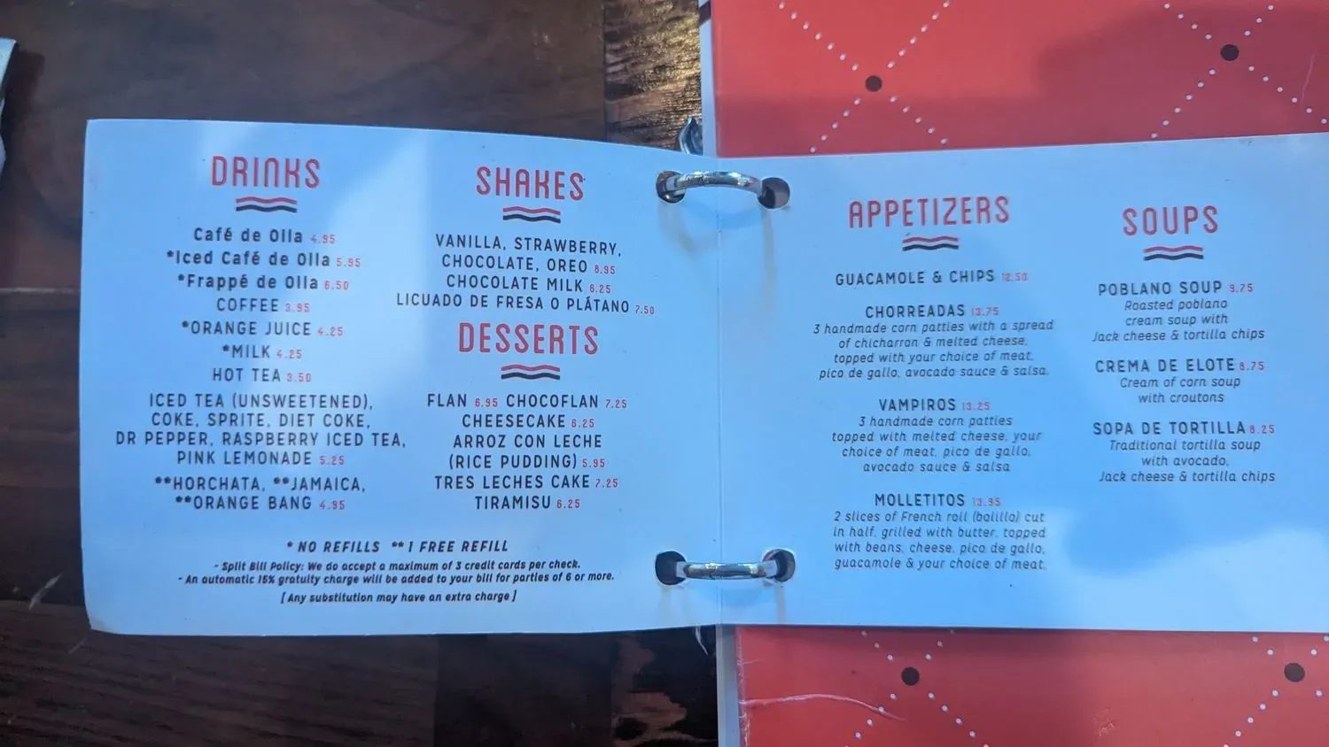 Menu 4