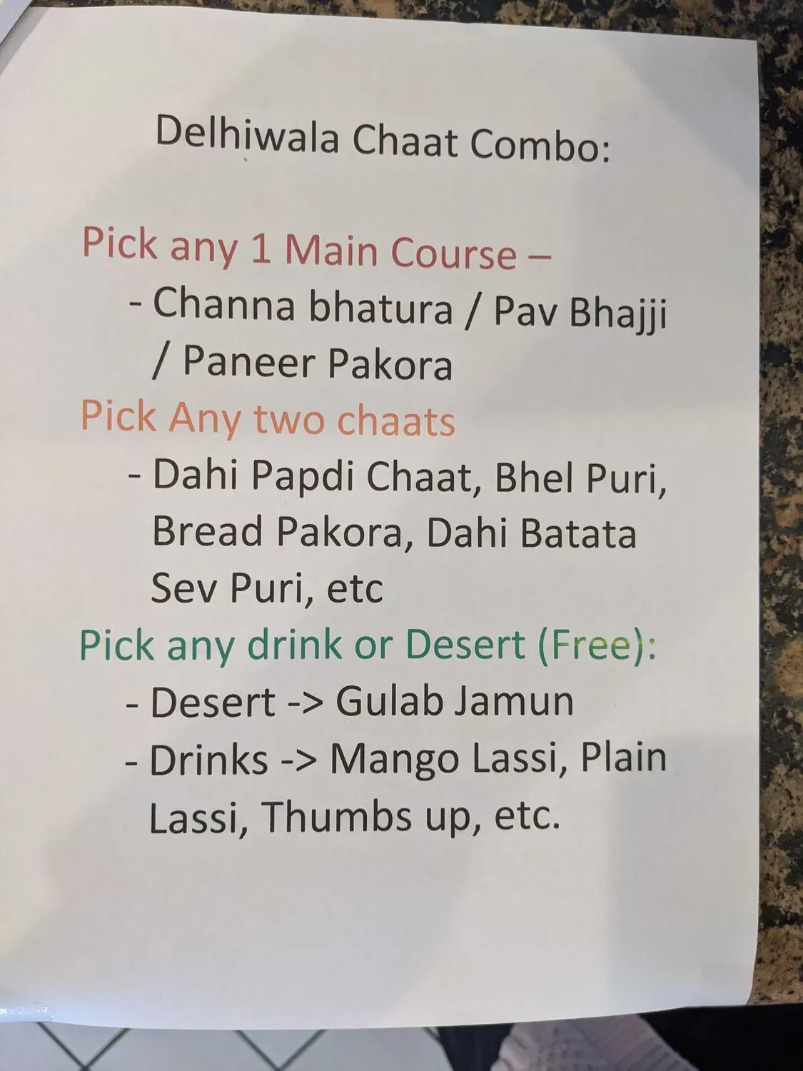 Menu 3