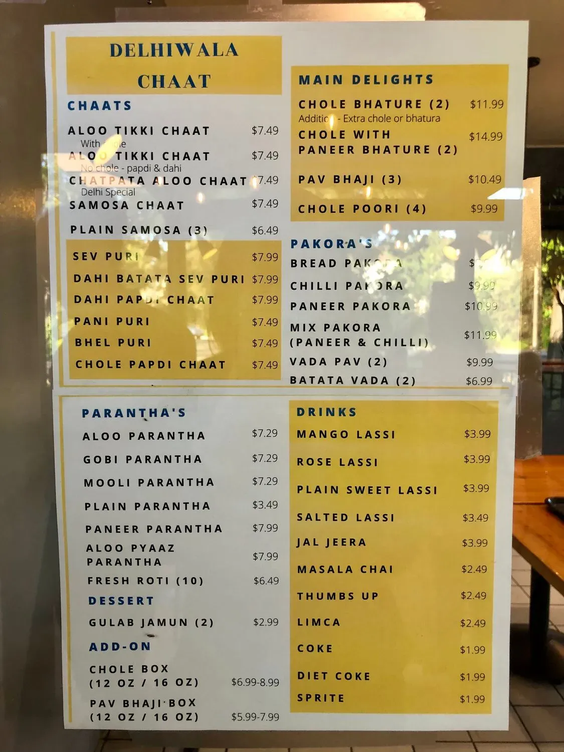 Menu 5