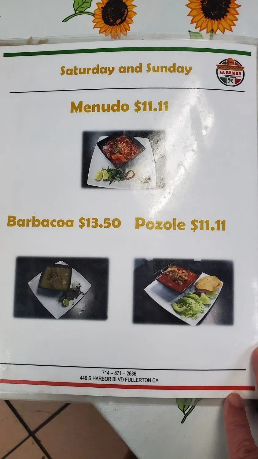 Menu 6