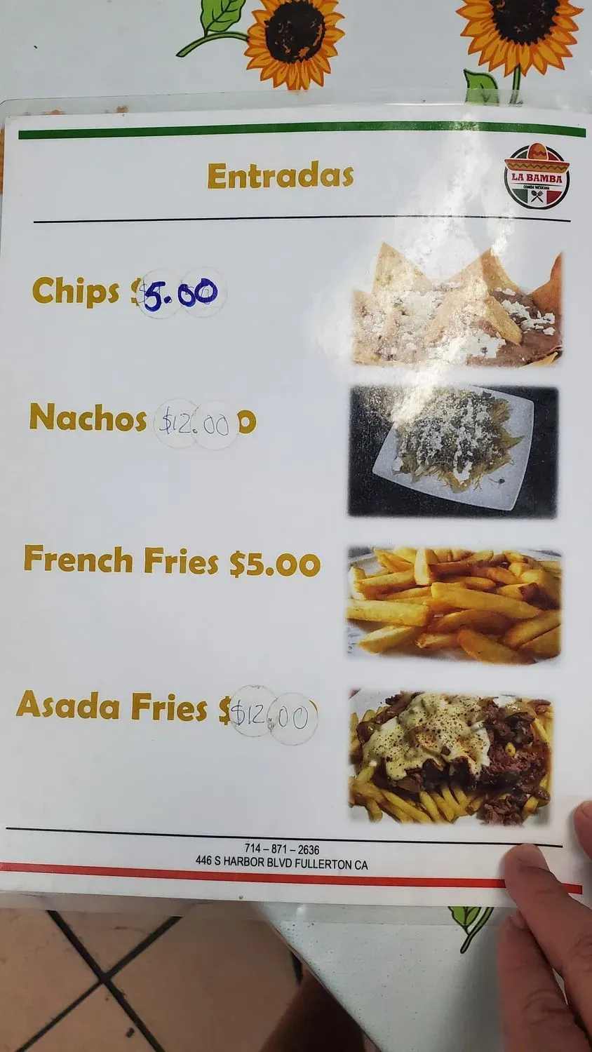 Menu 5