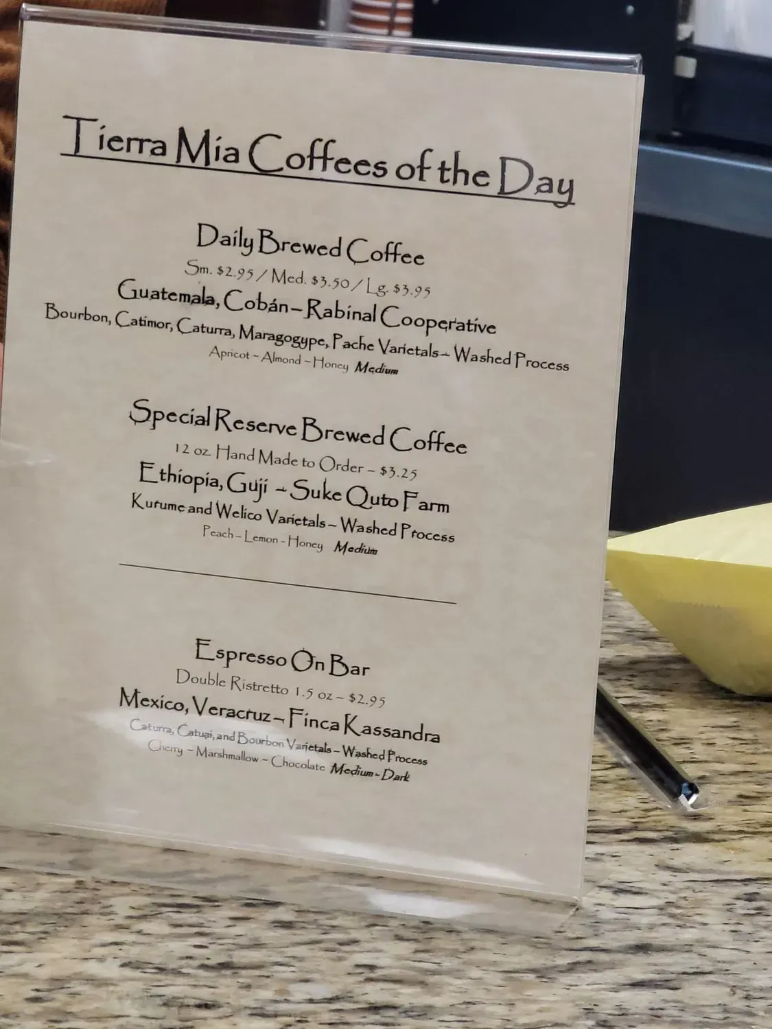 Menu 1