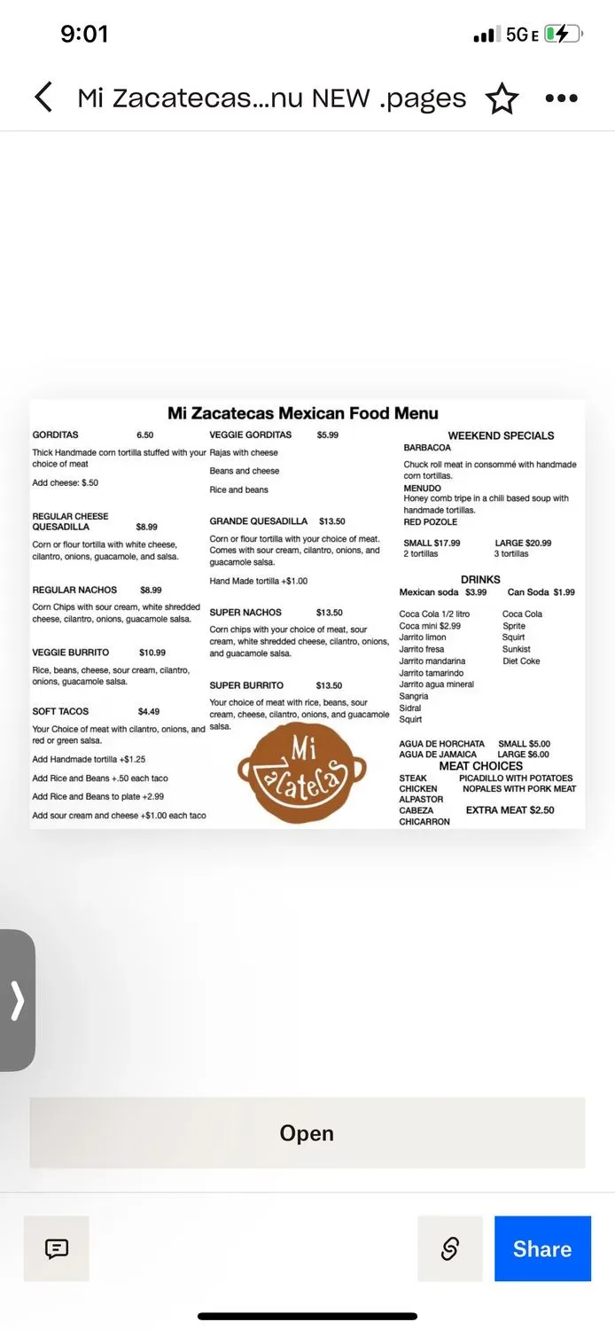 Menu 2