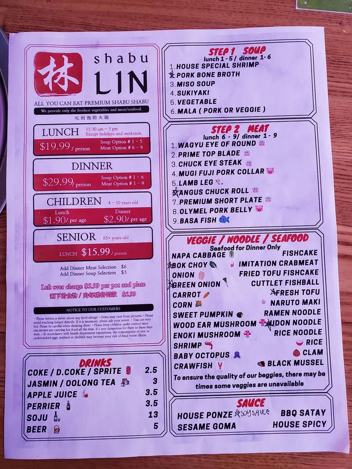 Menu 5