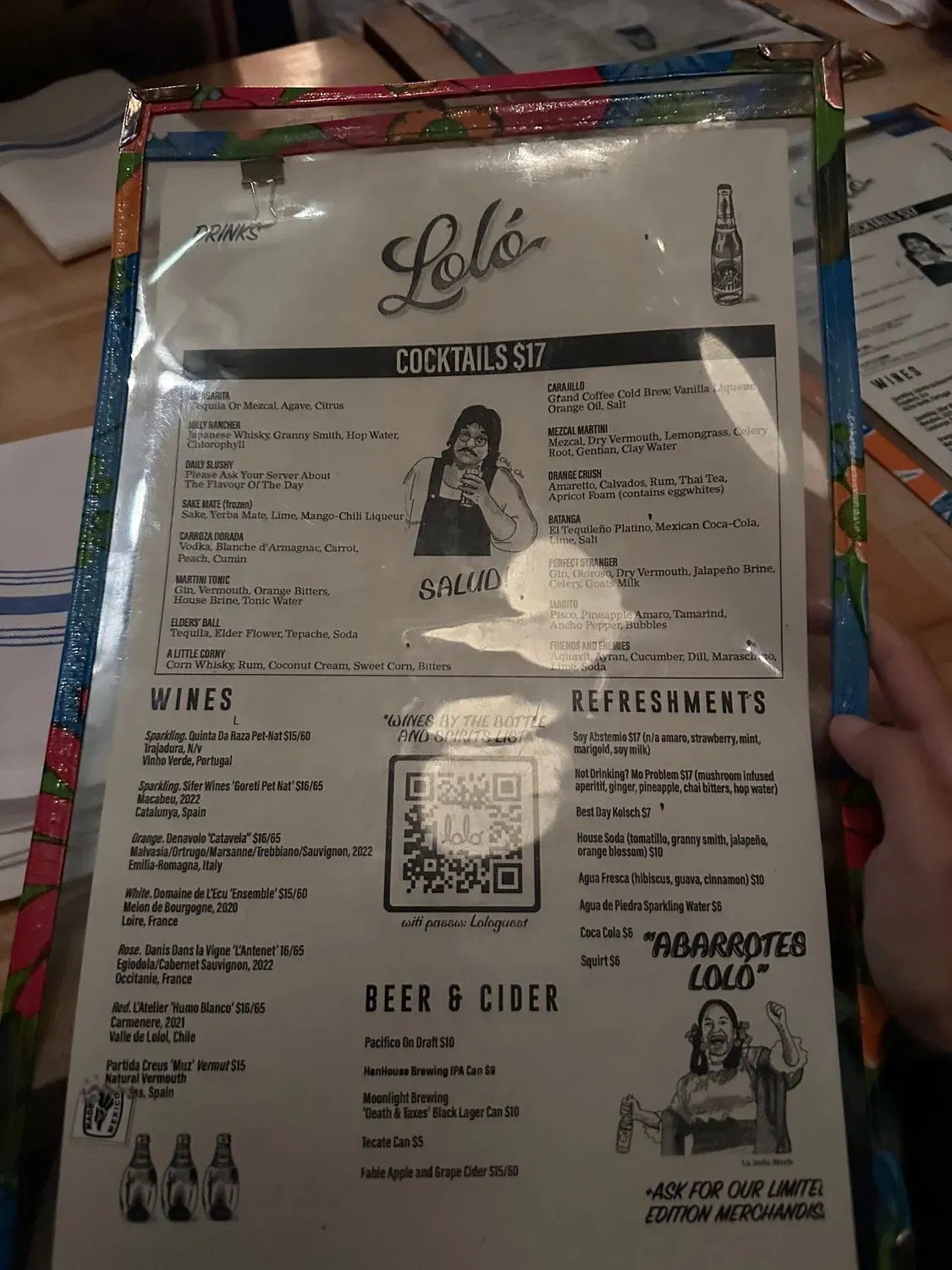 Menu 5