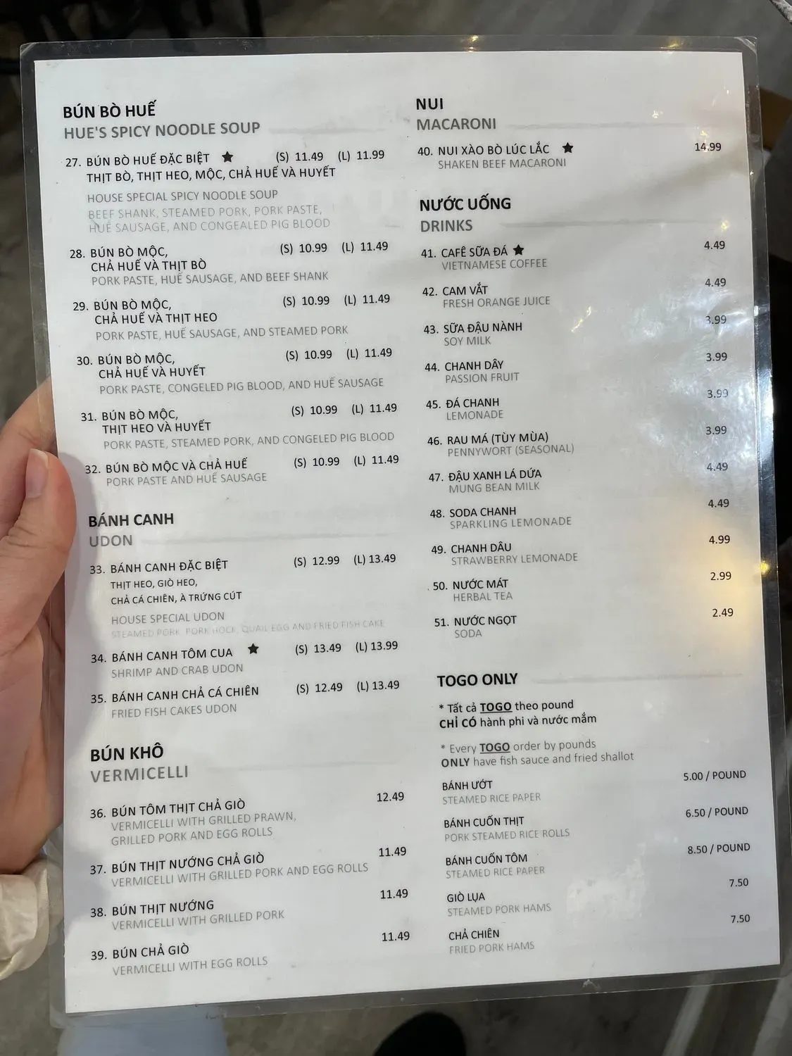 Menu 6