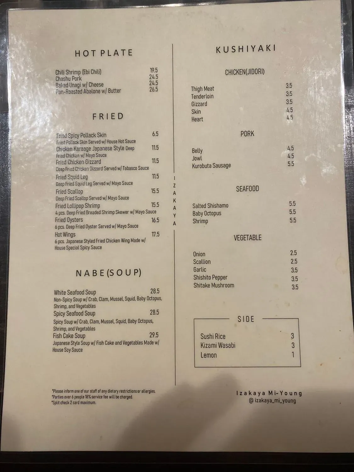 Menu 4