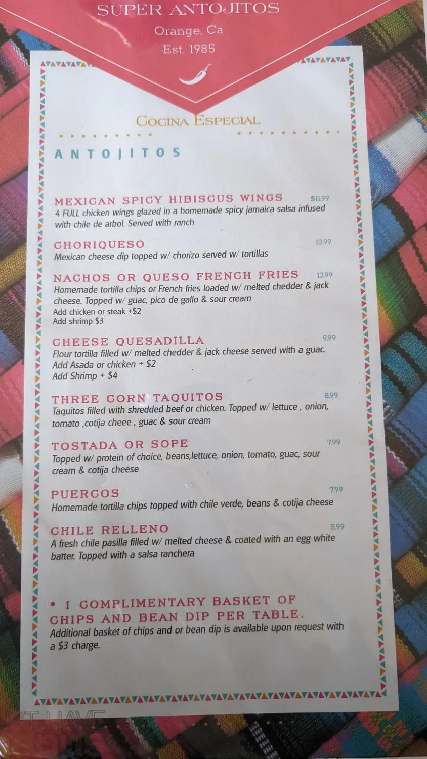 Menu 1