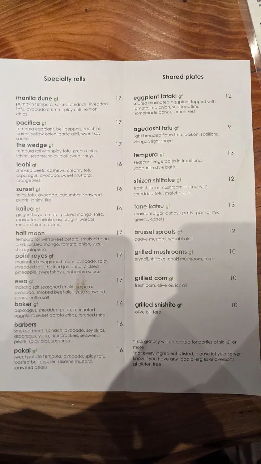 Menu 2