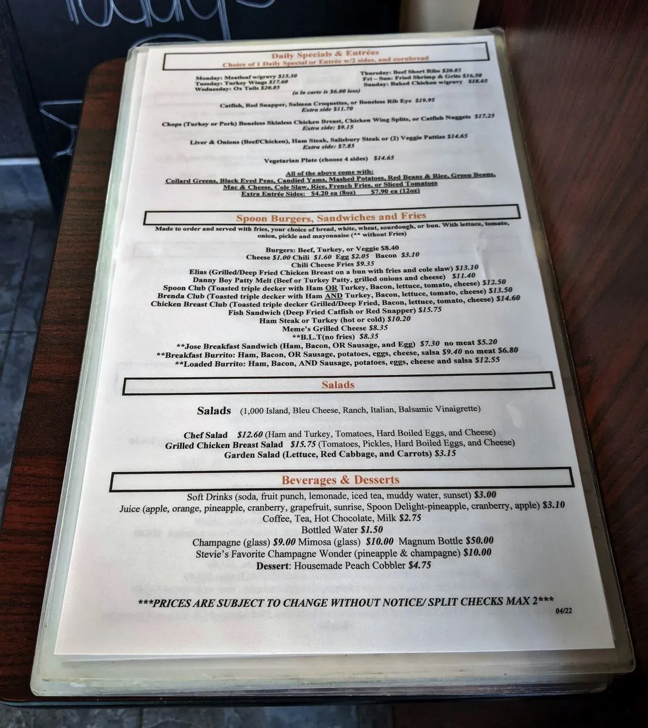 Menu 6