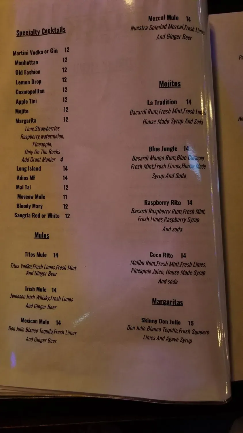 Menu 4