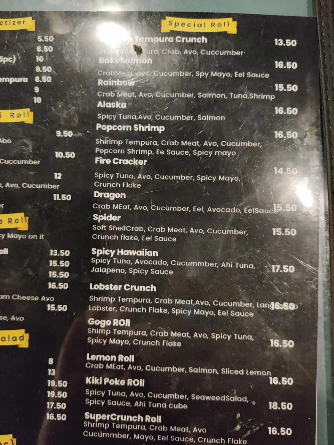 Menu 3