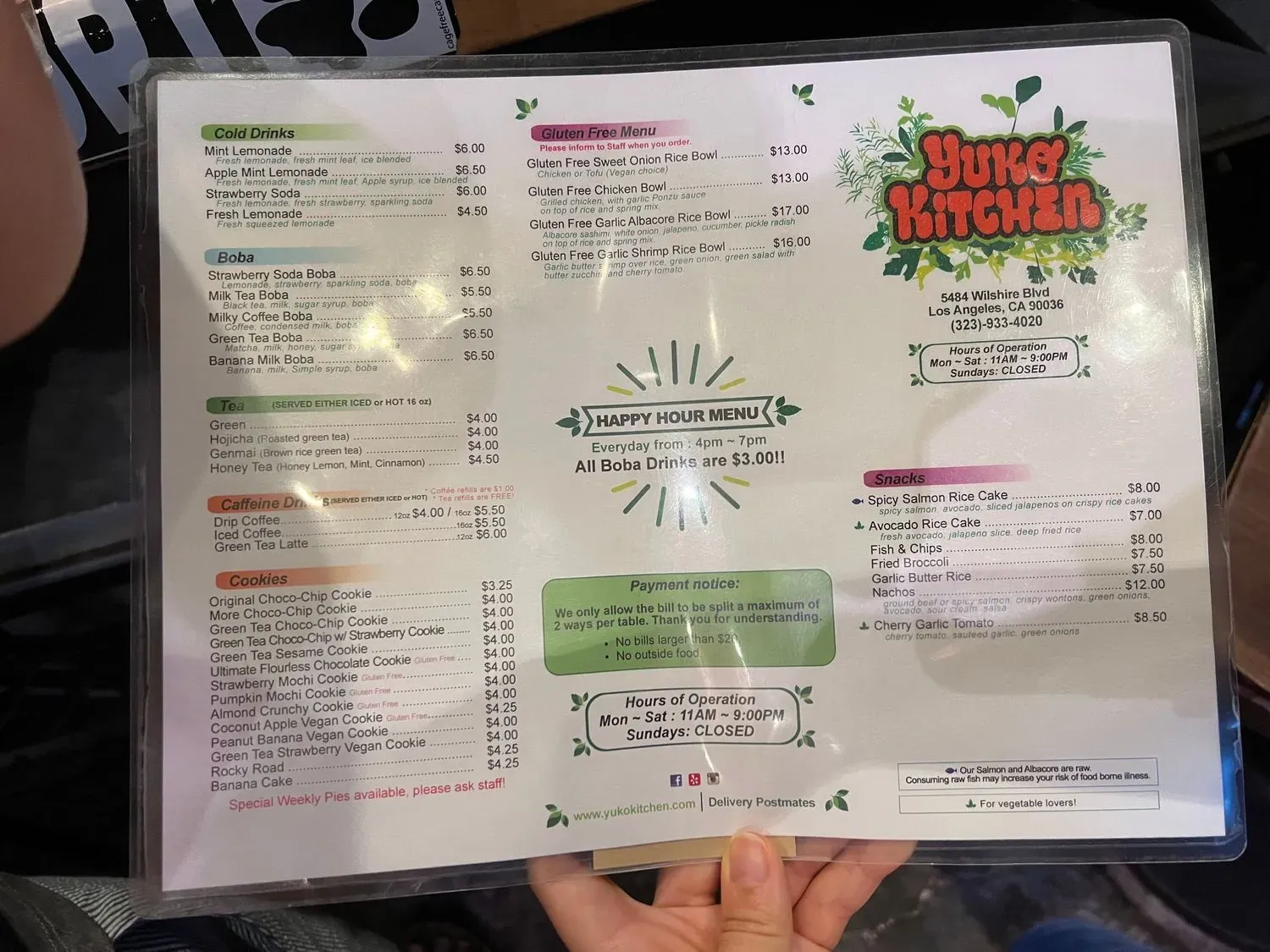 Menu 6