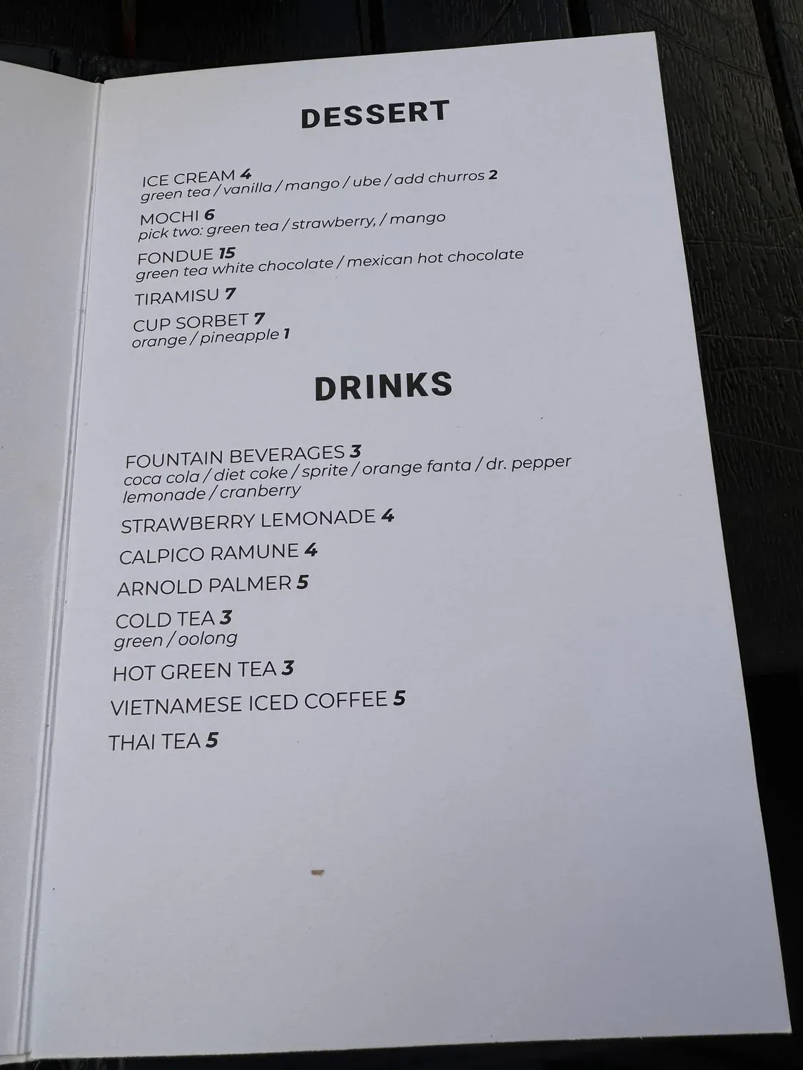 Menu 4