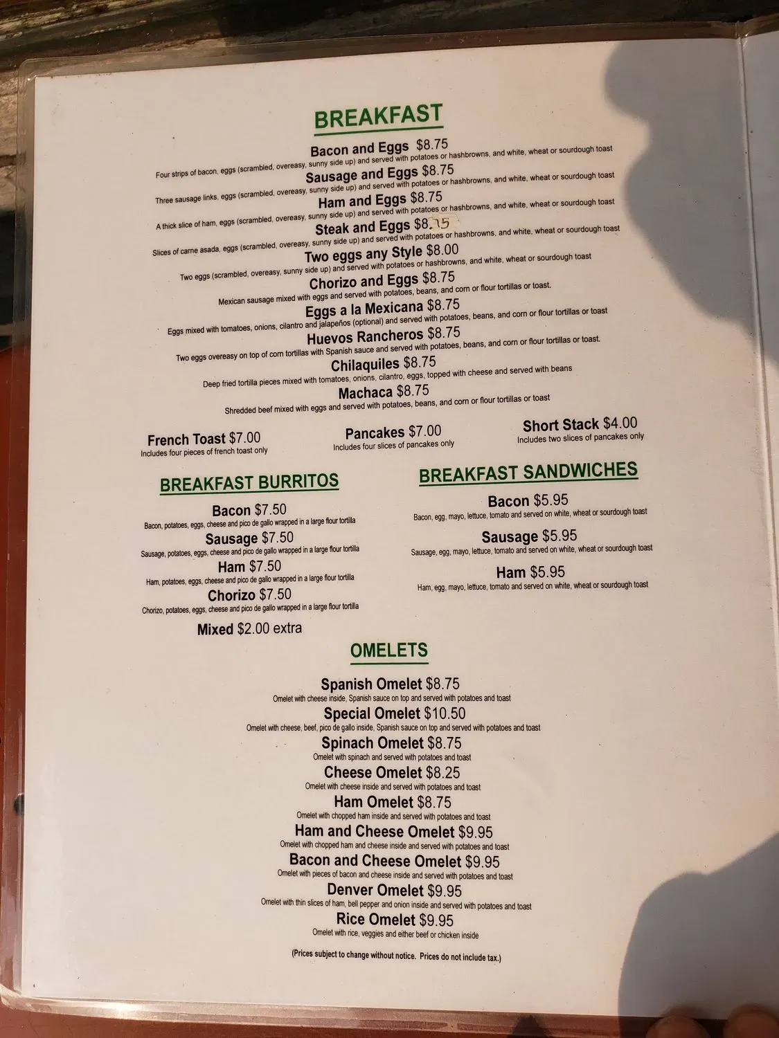 Menu 2