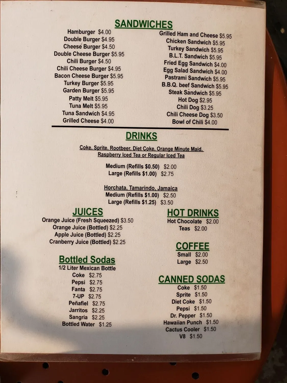 Menu 4