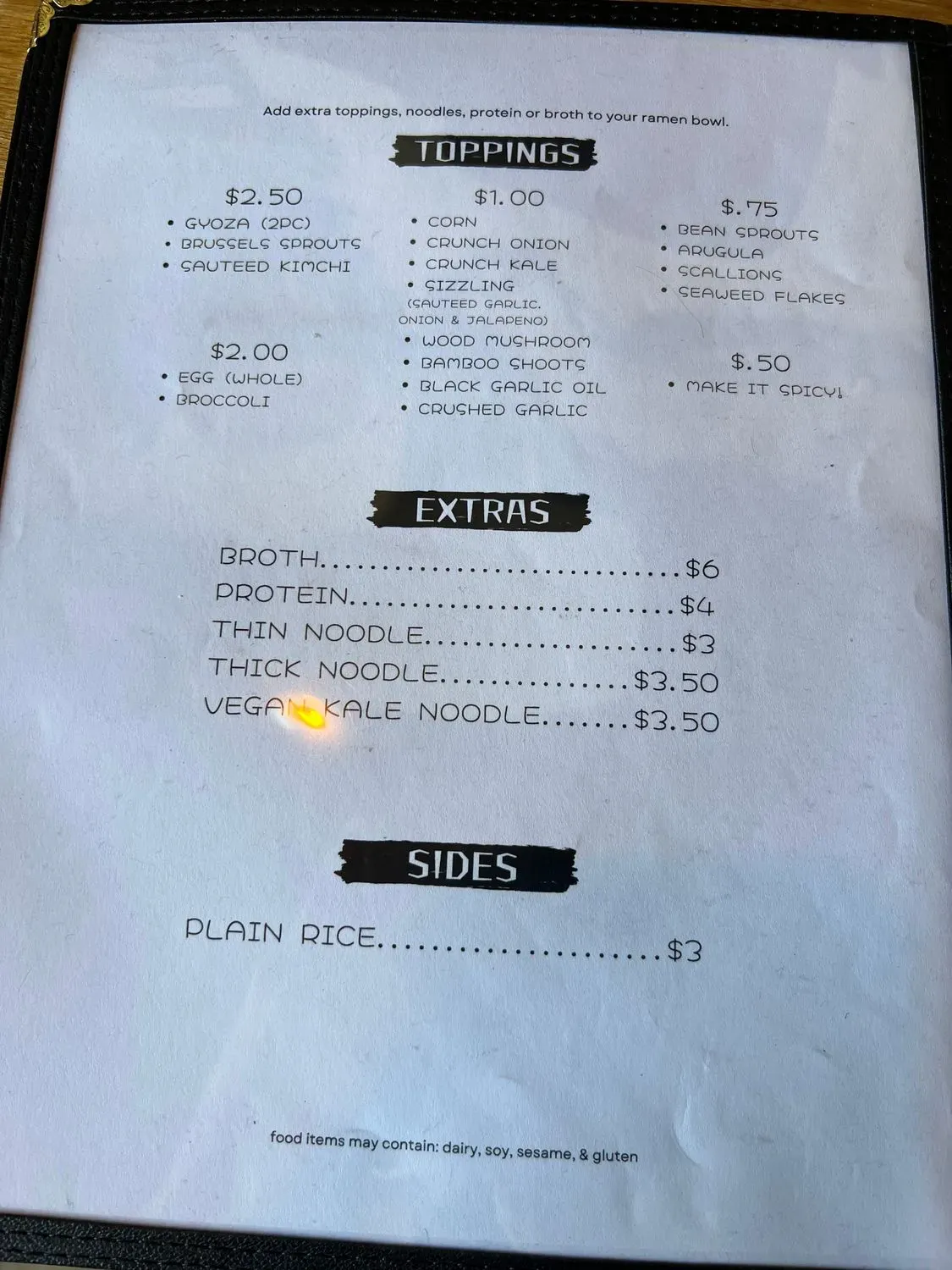 Menu 3