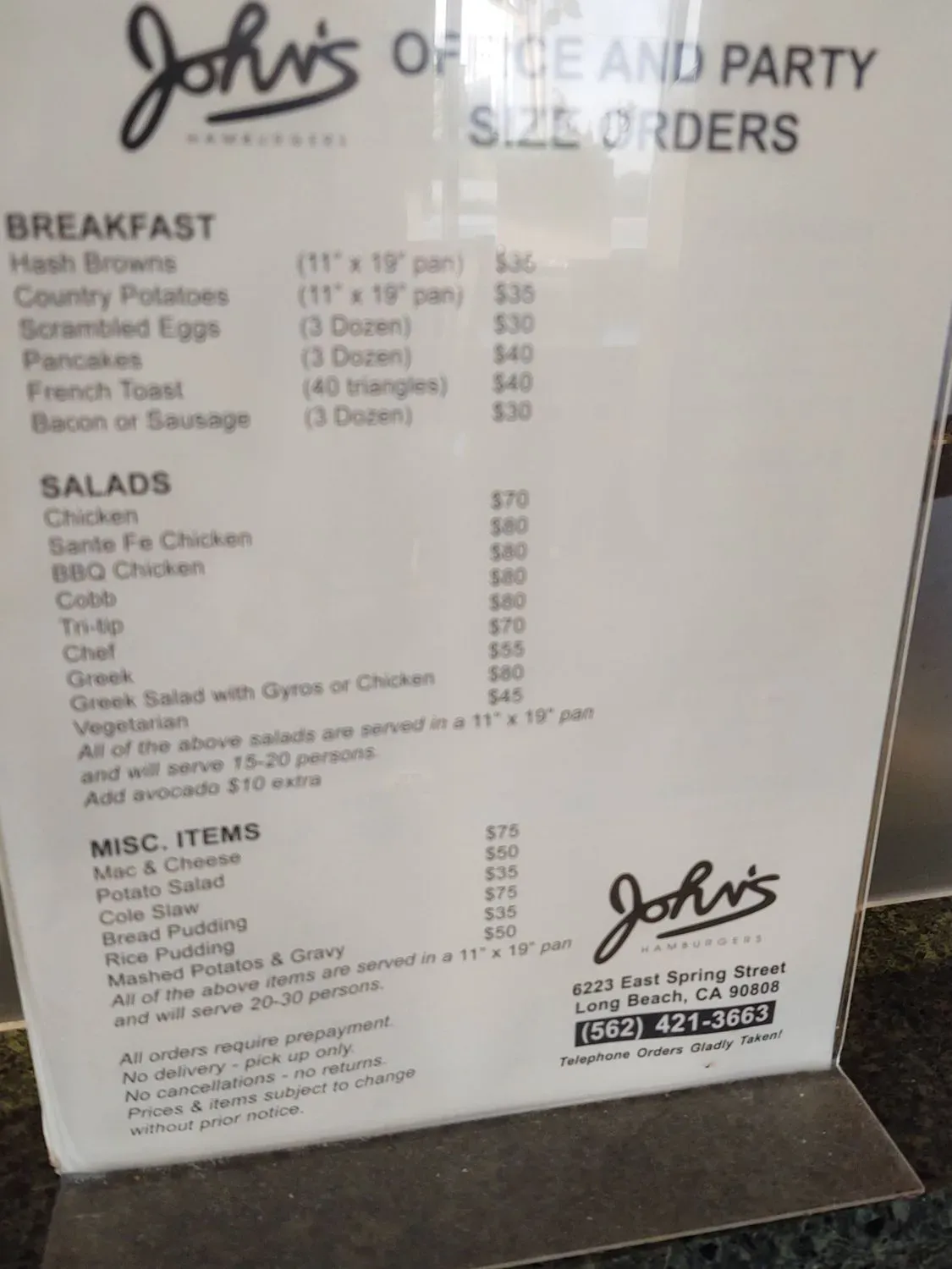 Menu 5